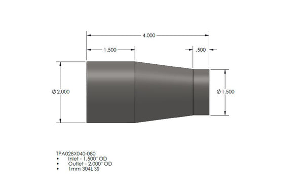 YOSHIMURA BUILDER SERIES TAPER ADAPTER - 1.50