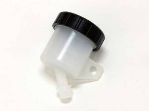 Brembo Reservoir 15cm3, Vertical Mount, 45 Degree Outlet, - White