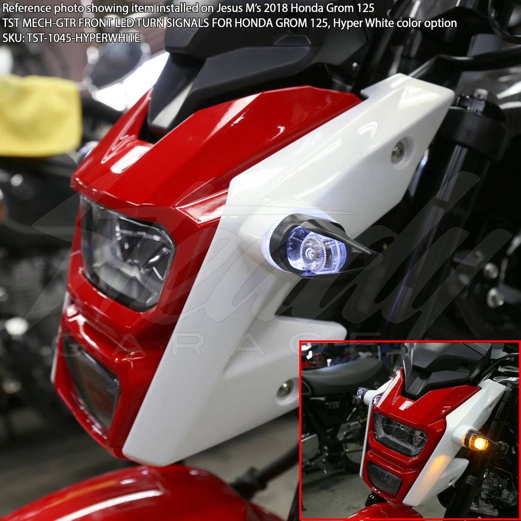 TST MECH-GTR FRONT LED TURN SIGNALS FOR HONDA GROM 125