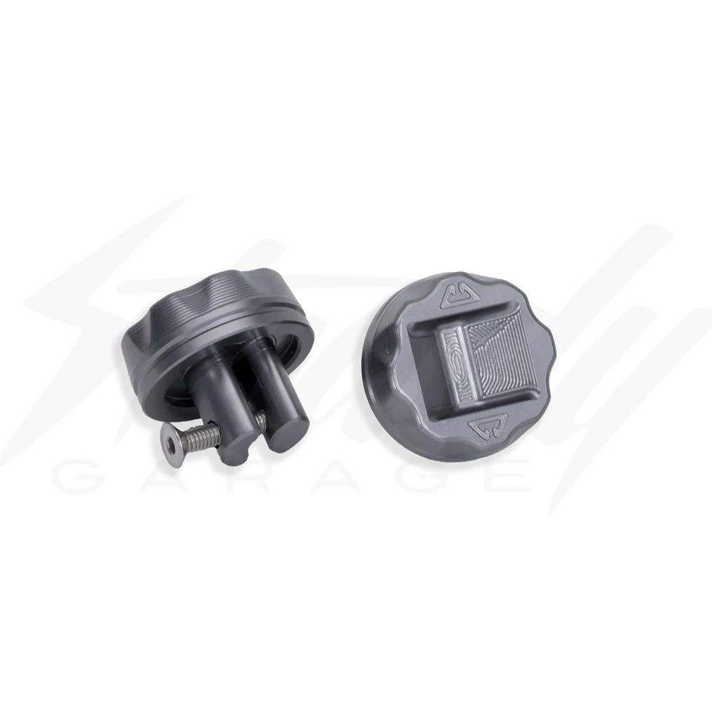 Chimera Splat Billet Aluminum Bar End Cap - Honda Motocompacto