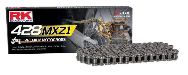 RK Racing Chains Natural MXZ 428 Heavy Duty Chain x 134 Links – Steady ...
