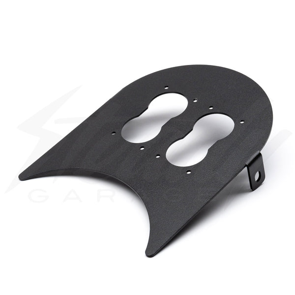 Chimera Pac Man Baja Deigns Double S2 LED Headlight for Honda Ruckus Black (Plate only)