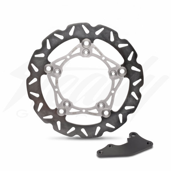 EBC Oversize 250mm Front Disc Rotor Kit - 5 Bolts - Honda Grom 125 ABS (2019-2020) Non-ABS/ABS (2022-2026), Monkey 125 Non-ABS/ABS (2019-2026), Dax (2025+)