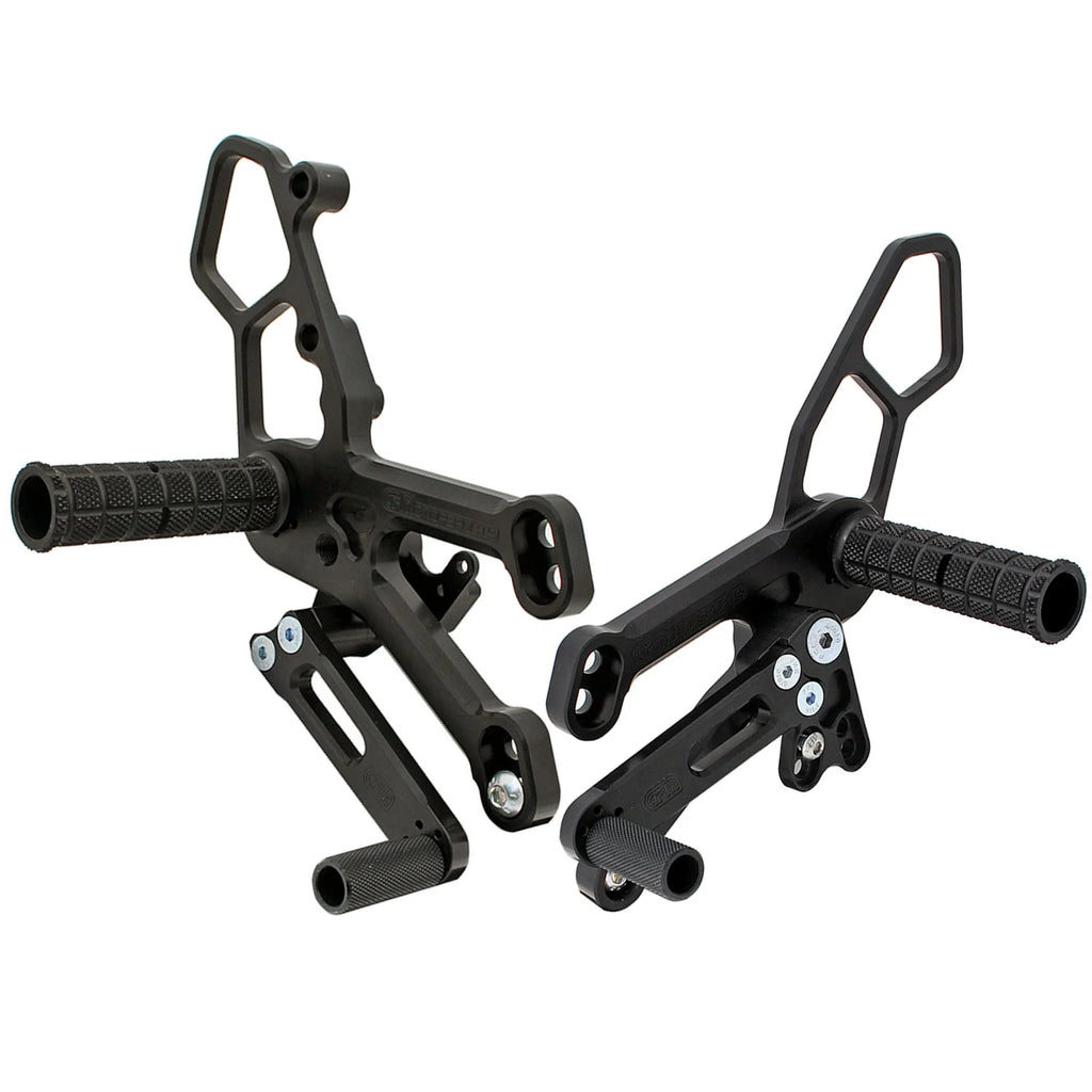 Woodcraft Yamaha R3 (2015-2026) / MT-03 (2018-2026) Rearset - GP Shift (With Folding Toe Pieces)