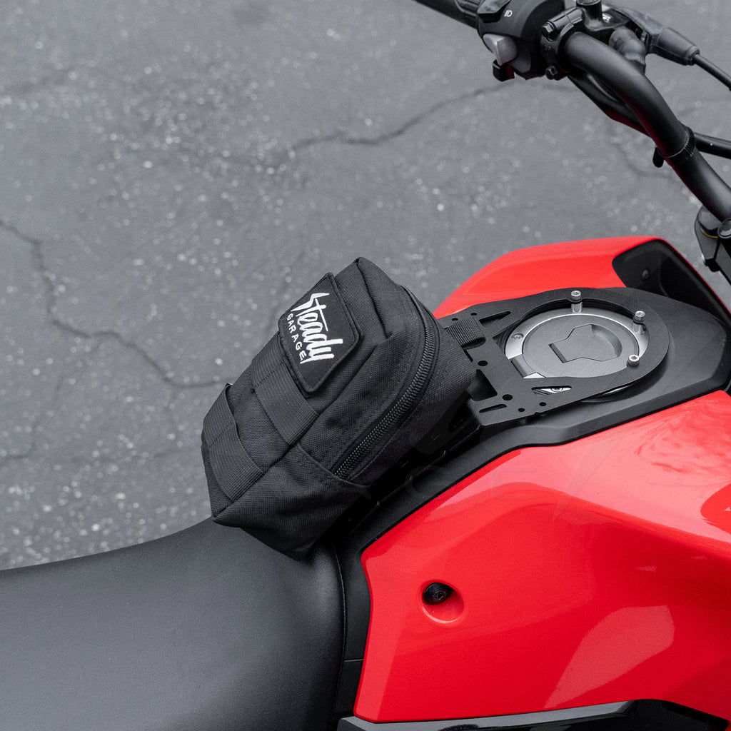 garage mini backpack Affordable Luxury Red Nylon This small yet mighty mini backpack is sized to keep the basics securely stowed and easy to reach when you need them STEADY GARAGE MINI MOLLE BAG