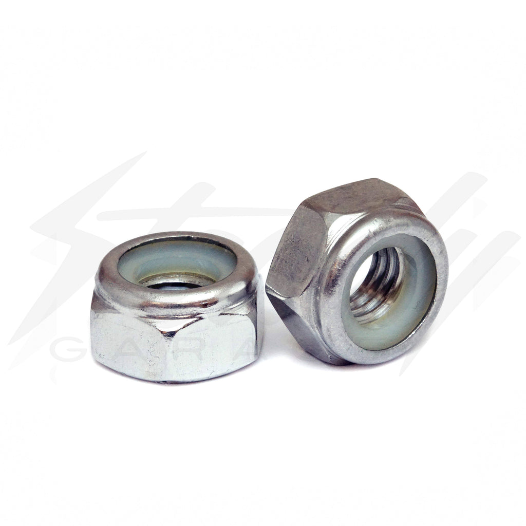 M6-1.00 ZINC NYLON LOCK NUTS (5 PACK)