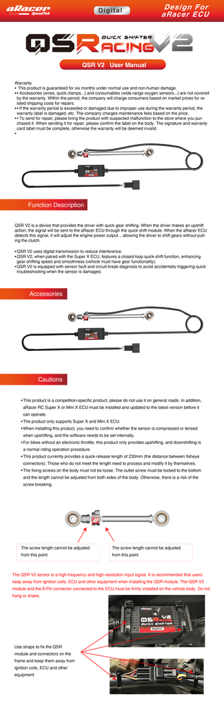 Aracer QS-RACING V2 Quickshifter - Aracer ECU Only – Steady Garage