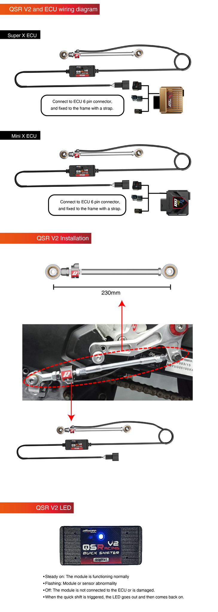 Aracer QS-RACING V2 Quickshifter - Aracer ECU Only – Steady Garage