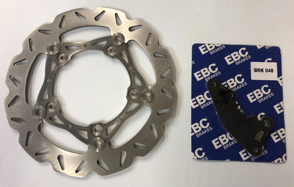 EBC Oversize 250mm Front Disc Rotor Kit - 5 Bolts - Honda Grom 125 ABS (2019-2020) Non-ABS/ABS (2022-2026), Monkey 125 Non-ABS/ABS (2019-2026), Dax (2025+)