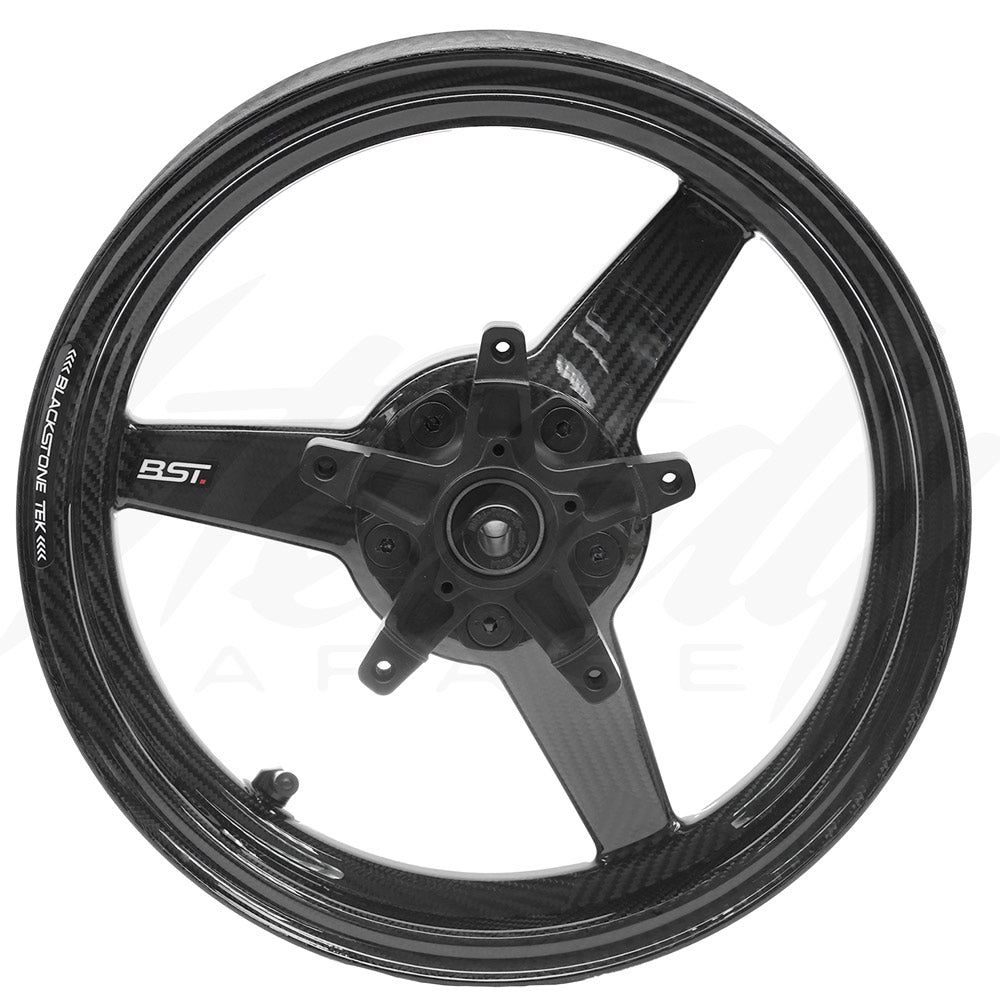 Bst Rim Motorcycle BST Carbon Fiber Honda Grom Front Rim Wheel (ABS) (5 Bolt) (WHITE LOGO ...