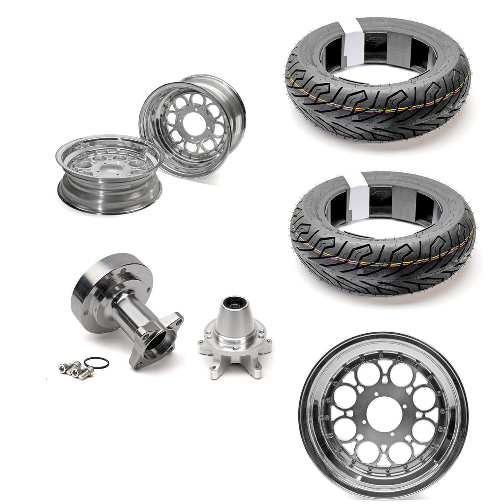 COMBO SPECIAL - FREE TIRES! Chimera Engineering DRAGGER 3PC Modular Wheel - COMPLETE W/ HUBS - (12x5 / 12x4) - GROM (2022+), DAX (2025+)