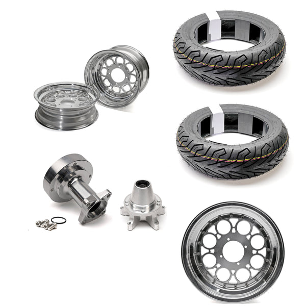 COMBO SPECIAL - FREE TIRES! Chimera Engineering DRAGGER 3PC Modular Wheel - COMPLETE W/ HUBS - (12x5 / 12x4) - GROM (2022+), DAX (2025+)