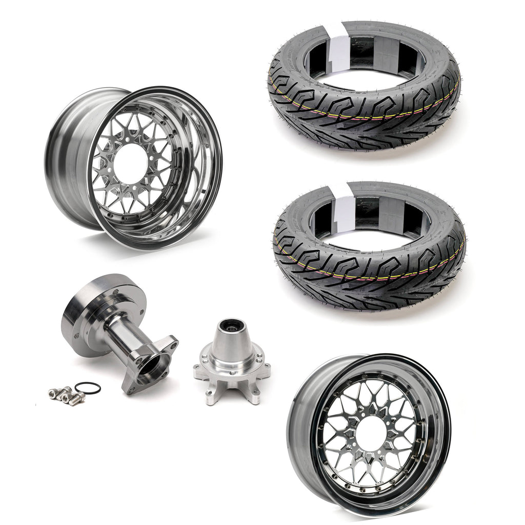 COMBO SPECIAL - FREE TIRES! Chimera Engineering JC MESH 3PC Modular Wheel - COMPLETE W/ HUBS - (12x5 / 12x4) - GROM (2022+), DAX (2025+)