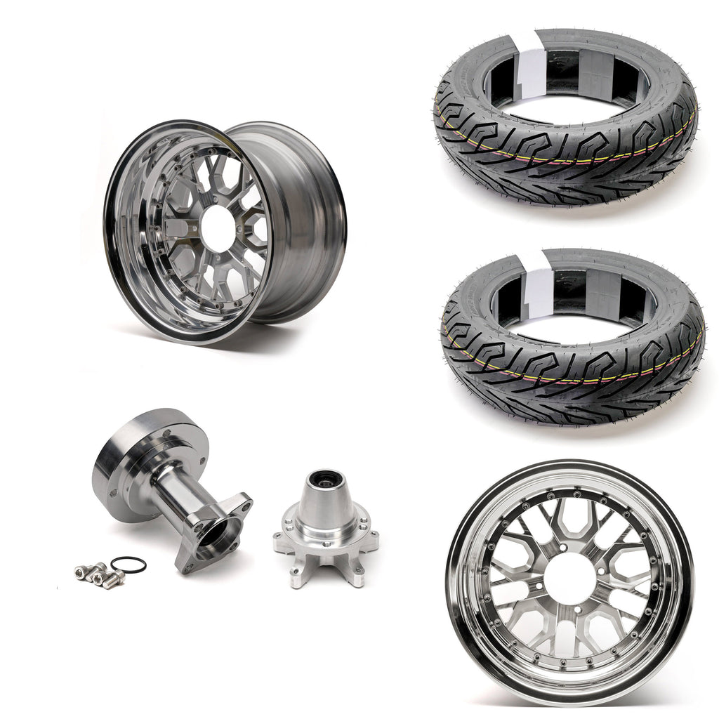COMBO SPECIAL - FREE TIRES! Chimera Engineering SQUID 3PC Modular Wheel - COMPLETE W/ HUBS - (12x5 / 12x4) - GROM (2022+), DAX (2025+)