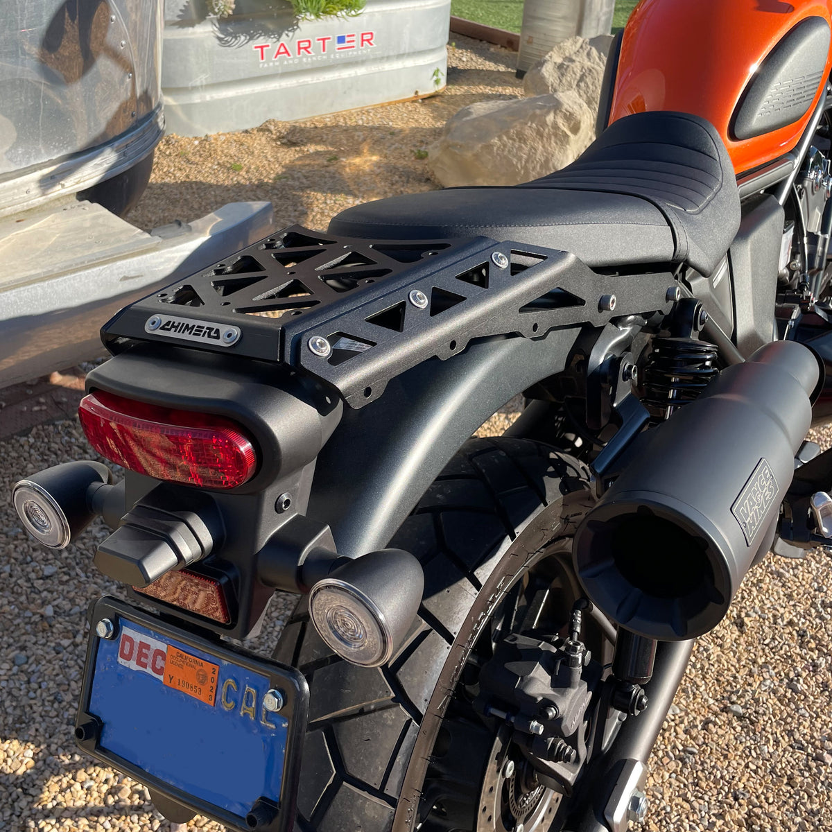 Ssr Rear Rack 125 Chimera Engineering Triverse Aluminum Rear Luggage Rack - Honda SCL500 ...