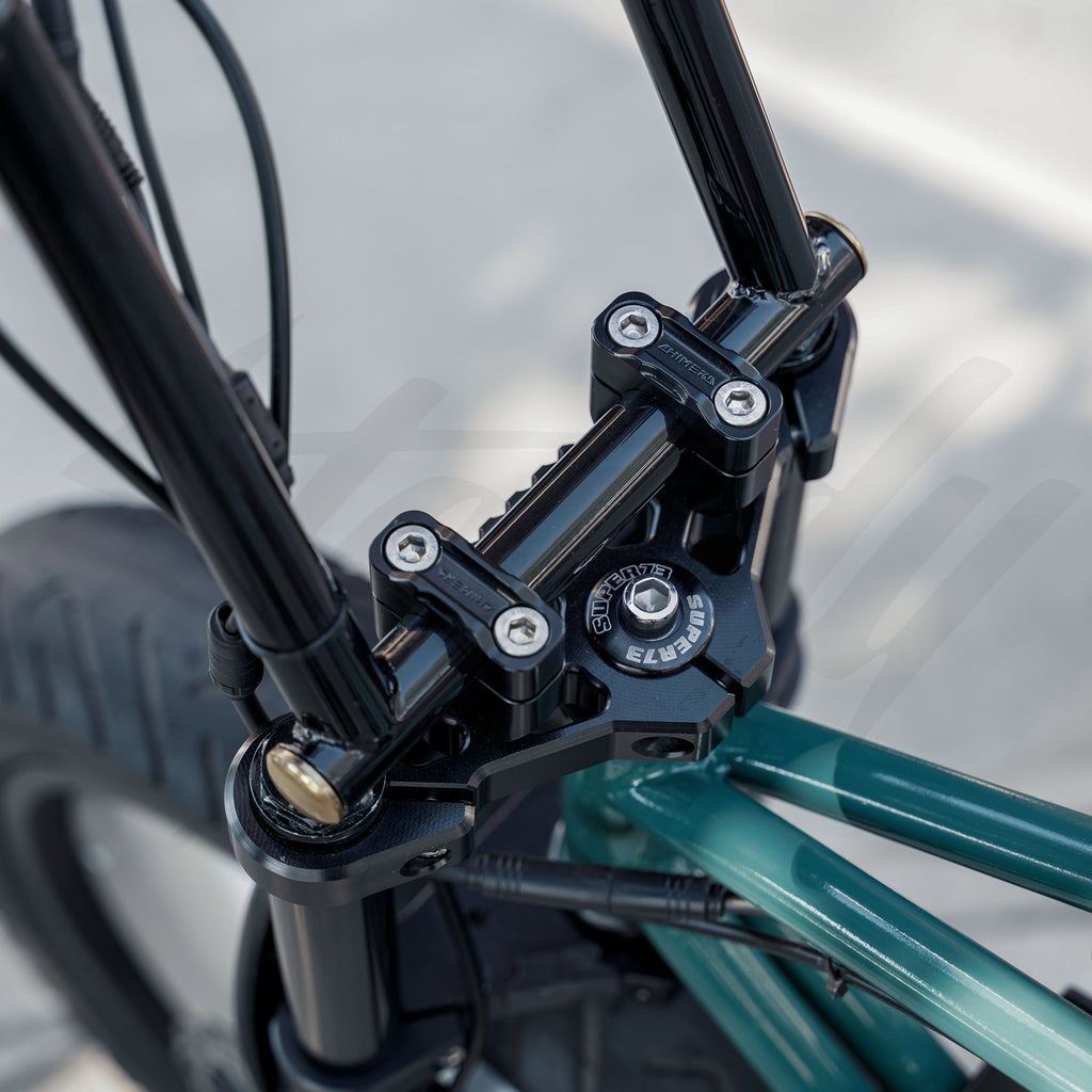 Chimera Engineering Moto Style Top Steering Plate with Riser Clamps for Super73 S2 ZX Z-Miami