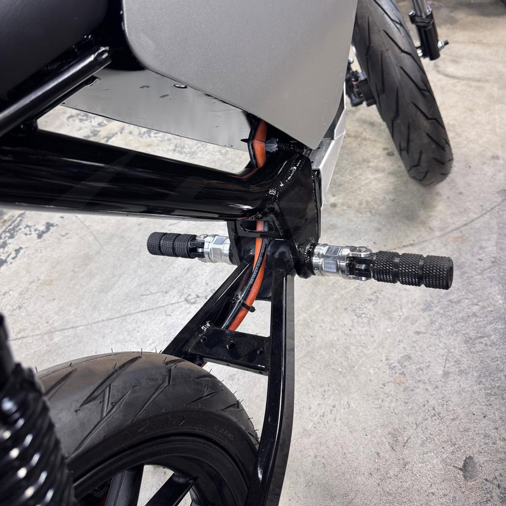 motorcycle pedal CHIMERA PEGS CONVERSION (BICYCLE PEDAL DELETE) KIT- ROUND GRIPPY STUNT