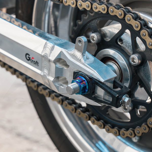 Chimera Engineering GR-5 Titanium Axle Shaft and Nuts - Universal Fitment - M12 x 310 MM LENGTH - Honda Grom REAR (2014-2020)
