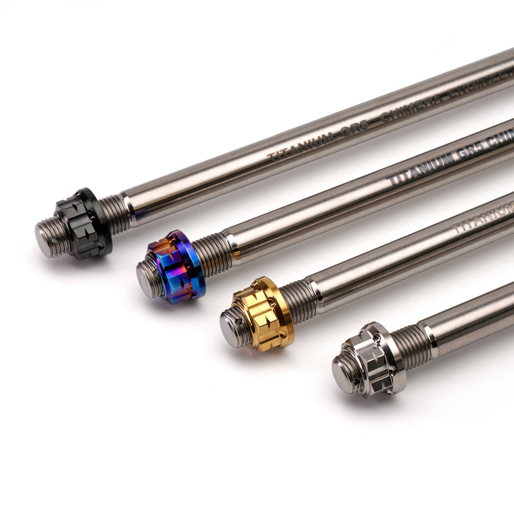 dremi DIMENSION-3D USEDジャンク Chimera Engineering GR-5 Titanium Axle Shaft and Nuts