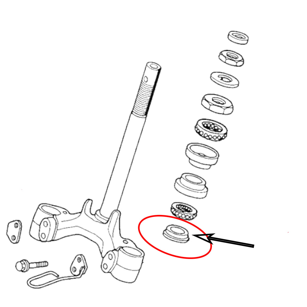 OEM Honda Steering Stem Cone Lower Bearing Race - Ruckus (ALL YEARS, Metropolitan (2002-2011)