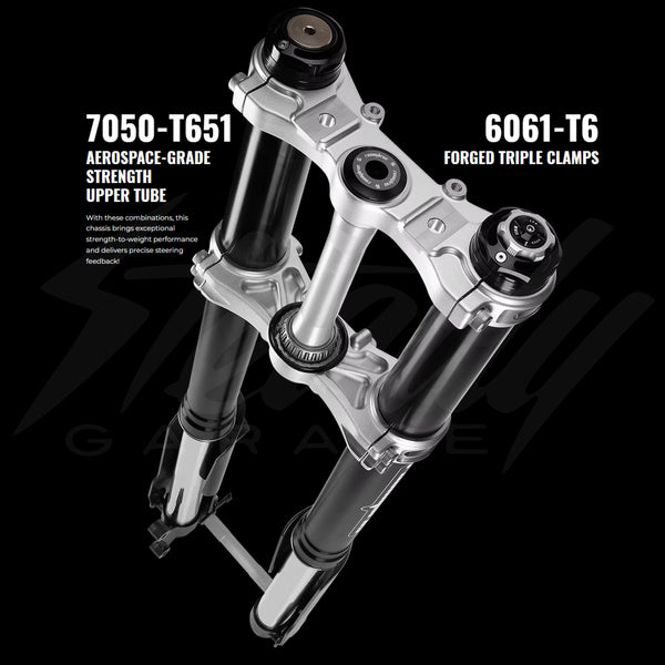 RacingBros SCOUT 43 Front Fork Assembly - Surron Ultra Bee 875mm (270mm Stroke)