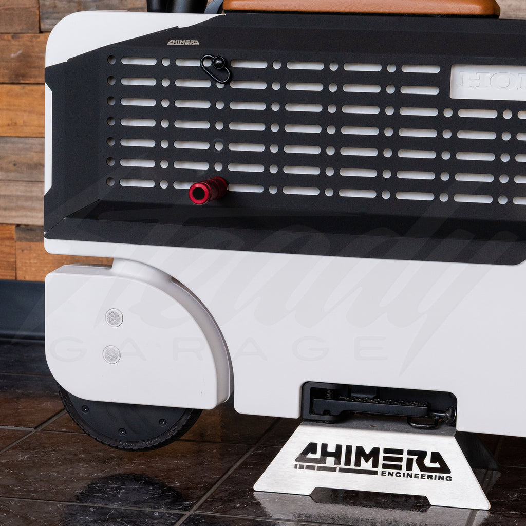Chimera Engineering x Steady Garage Stainless Steel Display Stand - Universal,  Honda Motocompacto, Honda Grom Engine