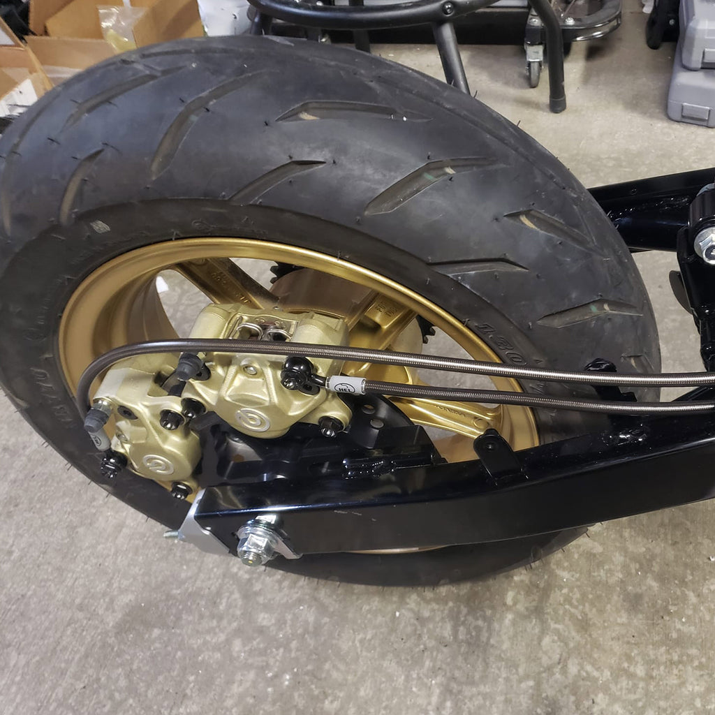 Chimera Engineering Dual Rear Brembo P32/P34 Caliper Adapter Stunt Bracket - Honda Grom 125 (ALL YEARS)