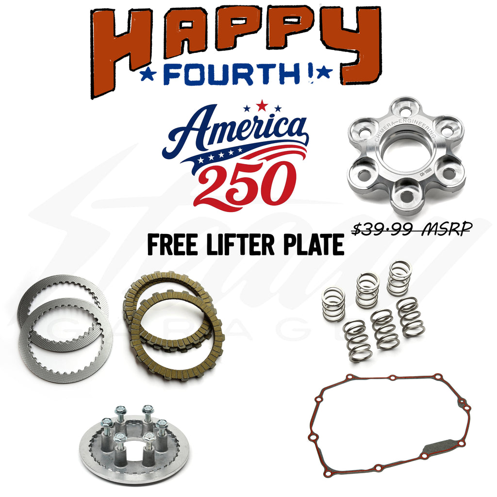 JULY 4TH SALE : SMR FACTORY COMPLETE CLUTCH UPGRADE KIT - HONDA GROM (2022+), MONKEY (2022+) *** FREE LIFTER PLATE ***