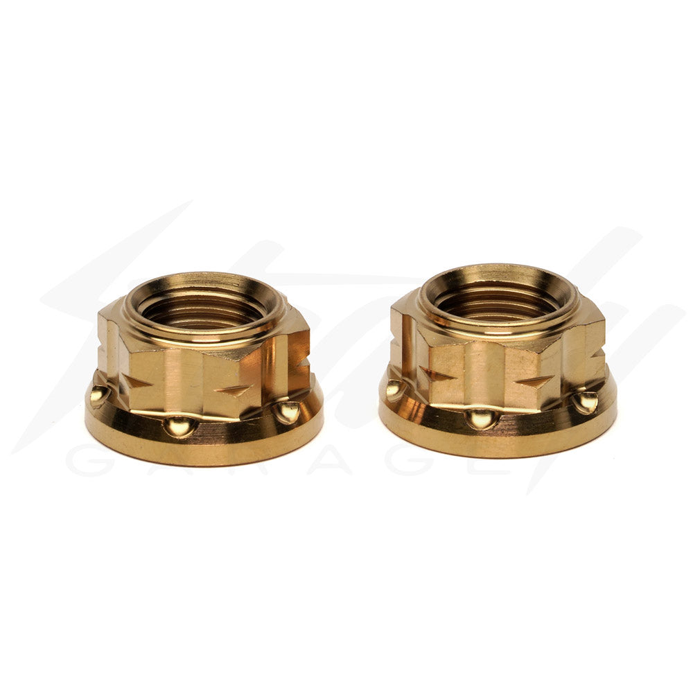 Chimera Engineering Titanium Universal Open-End Nuts - M12 x 1.25
