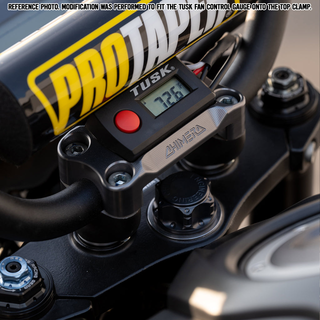 Chimera Handlebar Top Clamp Angled Gauge Mount - (ALL YEARS) Honda Grom Monkey Trail 125