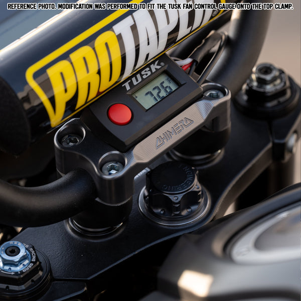 Chimera Handlebar Top Clamp Angled Gauge Mount - (ALL YEARS) Honda Grom Monkey Trail 125