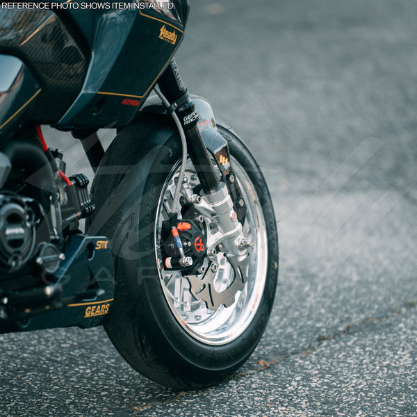 NEMOTO FRONT FORK STANCHION LOWER/BOTTOM BRACKETS LUGS EARLY VERSION GEN 1 - HONDA GROM (2014-2020), MONKEY (2019-2020) - NON-ABS