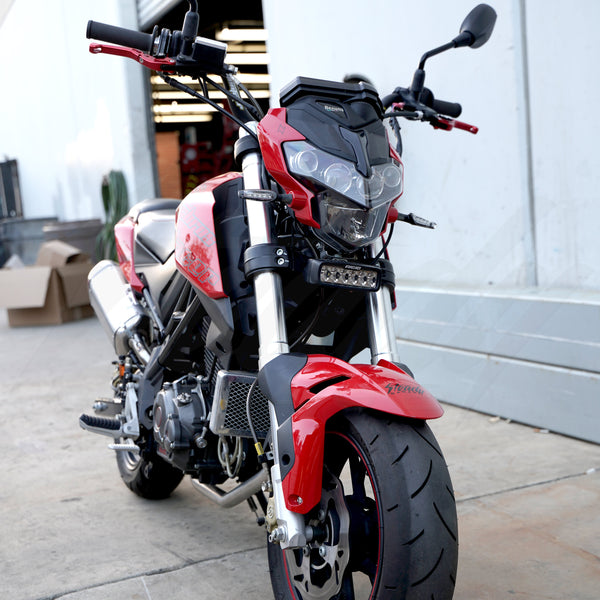 Rigid Industries SR-Q2 Pro LED Add On Headlight for Benelli TNT 135-PRO