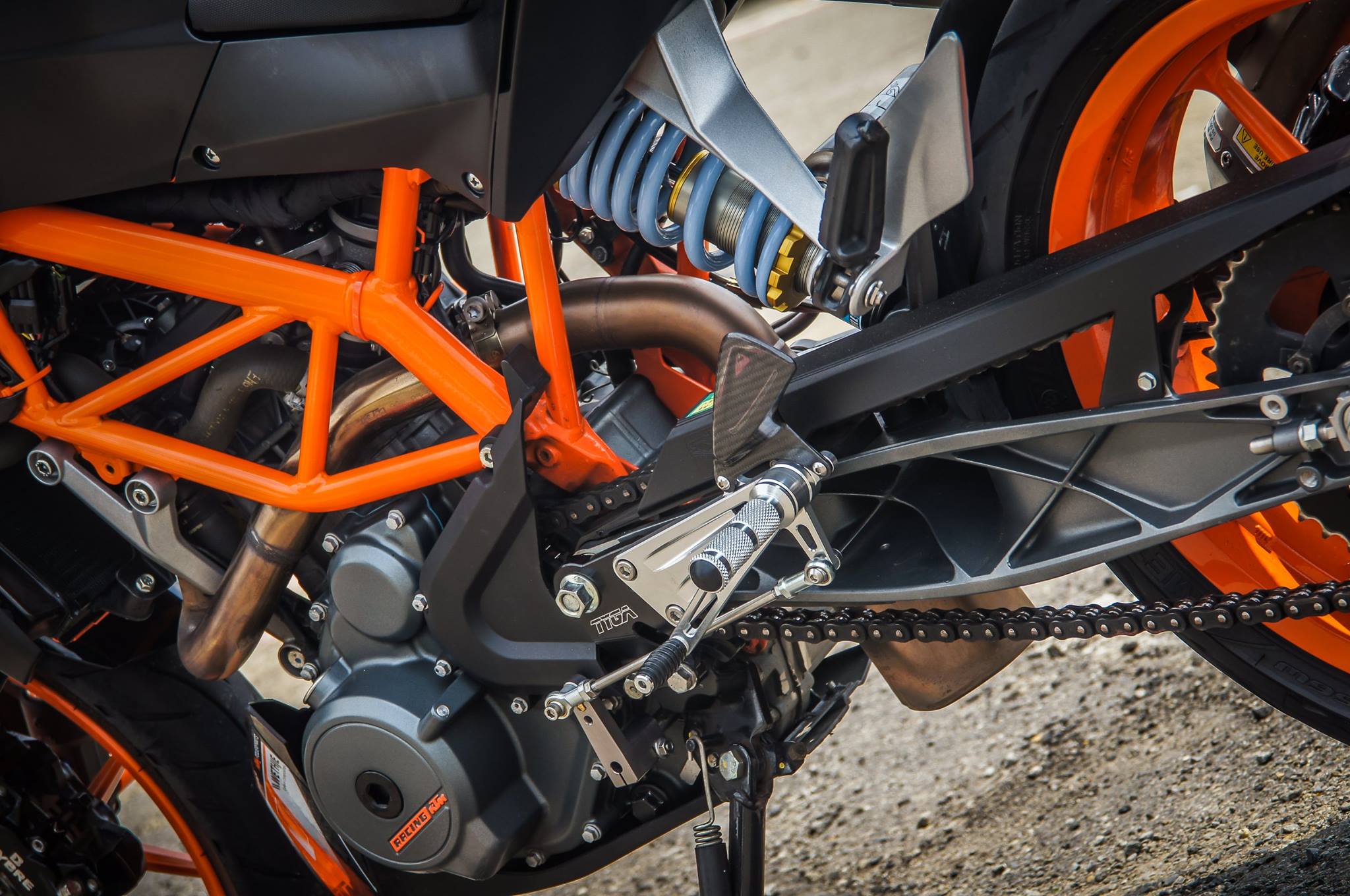 Duke 390 Rearsets Gears Racing Hill-2 Plus Rear Coilover Shock - KTM Duke 390 – Steady Garage