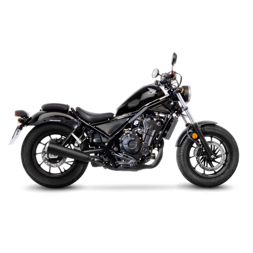 REBEL500 S/O NEO CLASSIC（SUS/BP） Leo Vince CLASSIC RACER BLACK EDITION Slip-On Muffler for 2017+