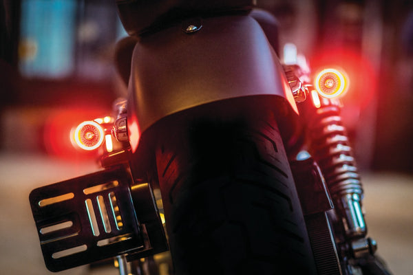 Kuryakyn 2565 Satin Black Motorcycle Turn Signal Mounting Adapter - Rigid Stud For Micro 1000 & Rhombus Lights
