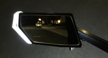 OTB Prototypes Black Anodized Vision Mirrors w/ Integrated LED Turn Signals