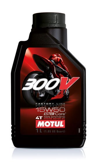 Motul 300V Factory Line 100% Synthetic 4T 15W50 Ester Motor Oil - 1 Liter