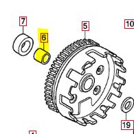 OEM HONDA GROM / Monkey 125 (4 Speed) Clutch Spacer #6