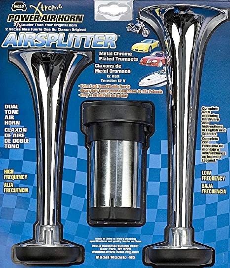 WOLO Airsplitter Metal Chrome Trumpet Horns