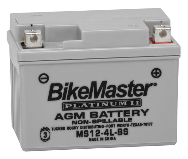 BikeMaster AGM Platinum 2 Battery - Honda Grom MSX 125 Kawasaki Z125