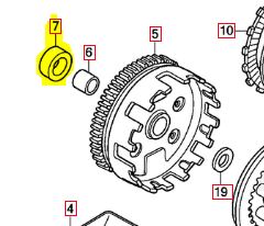 OEM HONDA GROM / Monkey 4 Speed Clutch Spacer #7