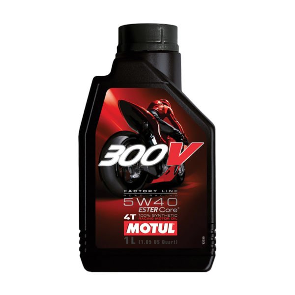 Motul 300V Factory Line 100% Synthetic 4T 5W40 Ester Motor Oil - 1 Liter