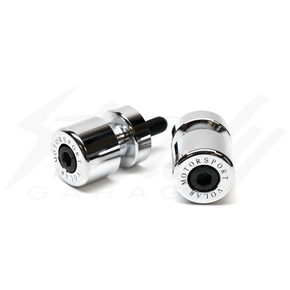 Universal 8mm Volar Side Stand Spools - Chrome