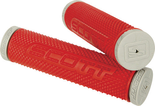 SCOTT SX II GRIPS (RED/GREY) ATV BMX