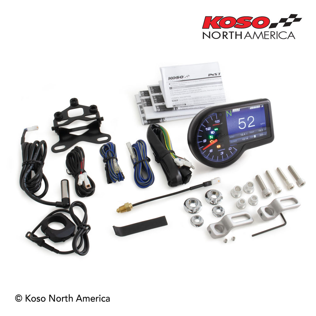 KOSO RX-3 TFT UNIVERSAL MULTI-FUNCTION METER GAUGE – Steady Garage