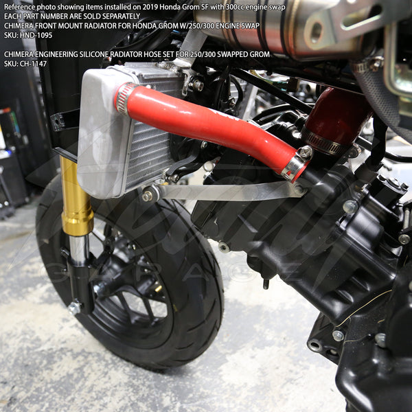 Chimera Engineering Silicone Radiator Hose Set - Honda Grom with CBR Radiator