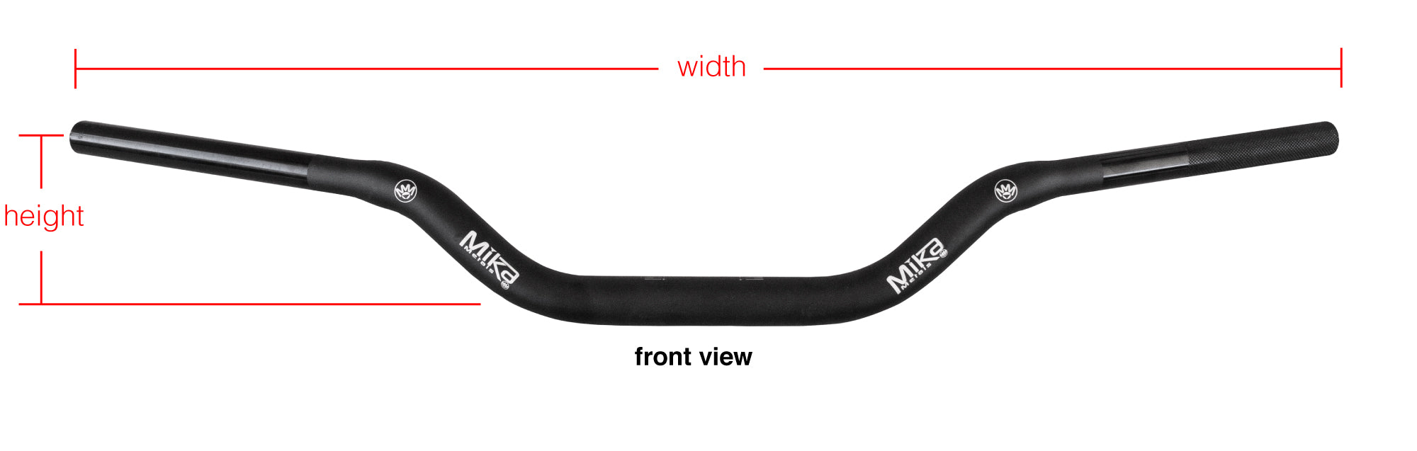 Mika Metals 7075 Pro Series Handlebar 7/8" Pit Bike High Black