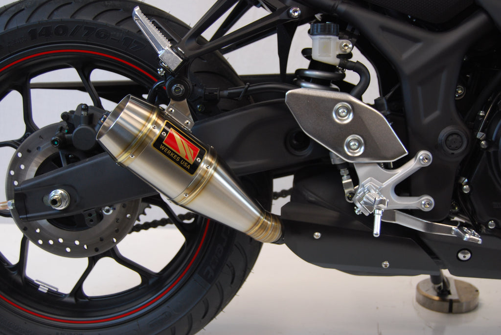 Competition Werkes Slip On Exhaust Yamaha YZF R3 – Steady Garage