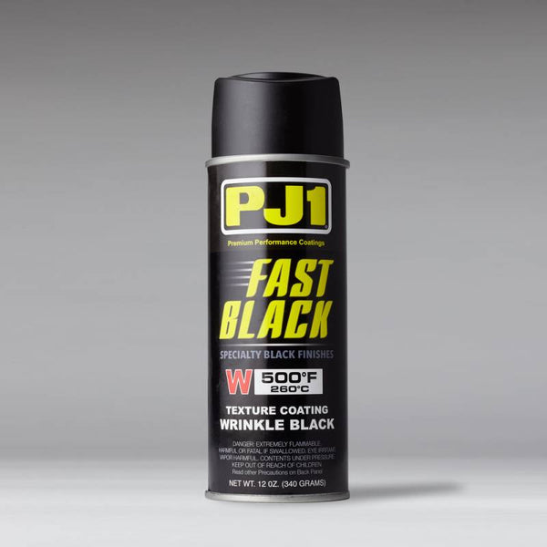 PJ1 FAST BLACK HIGH TEMPERATURE WRINKLE/TEXTURE PAINT 500F - 12oz (W)